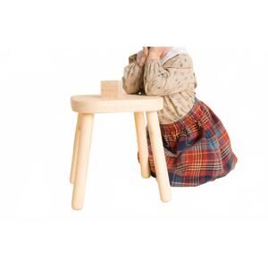 NEW BEET WORLD coral mini skirt in rust plaid